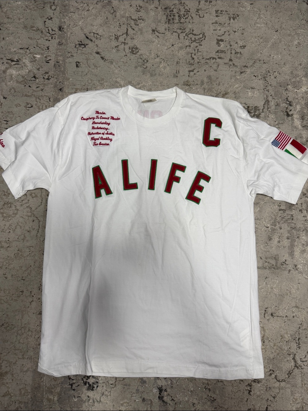 Alife Teflon Don White Short Sleeve Tee